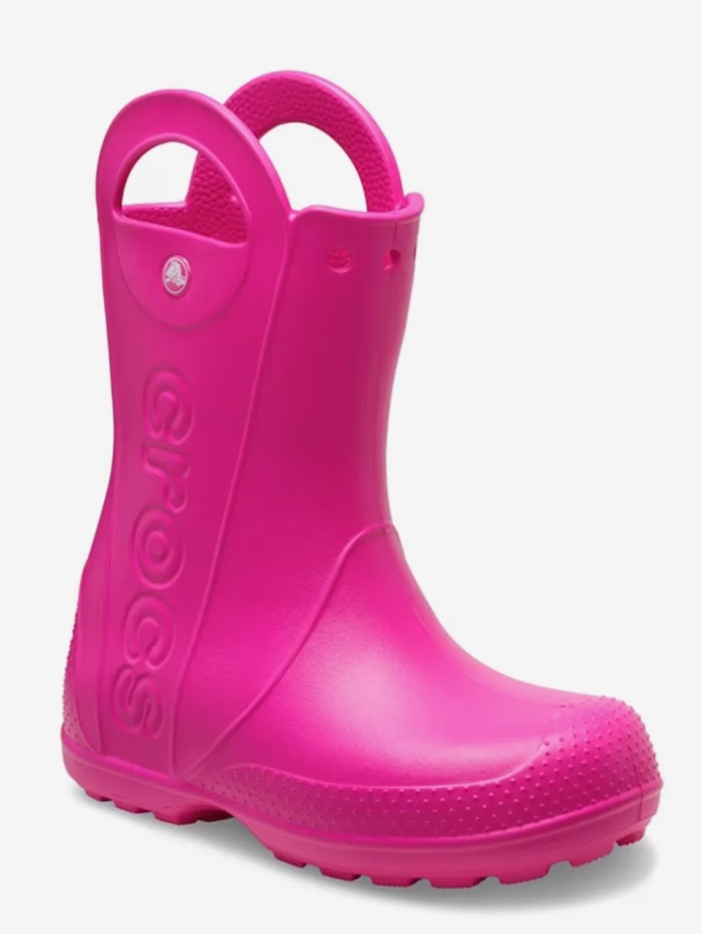 Crocs Kids Waterproof Pink Handle It Rain Boots Size 9C
